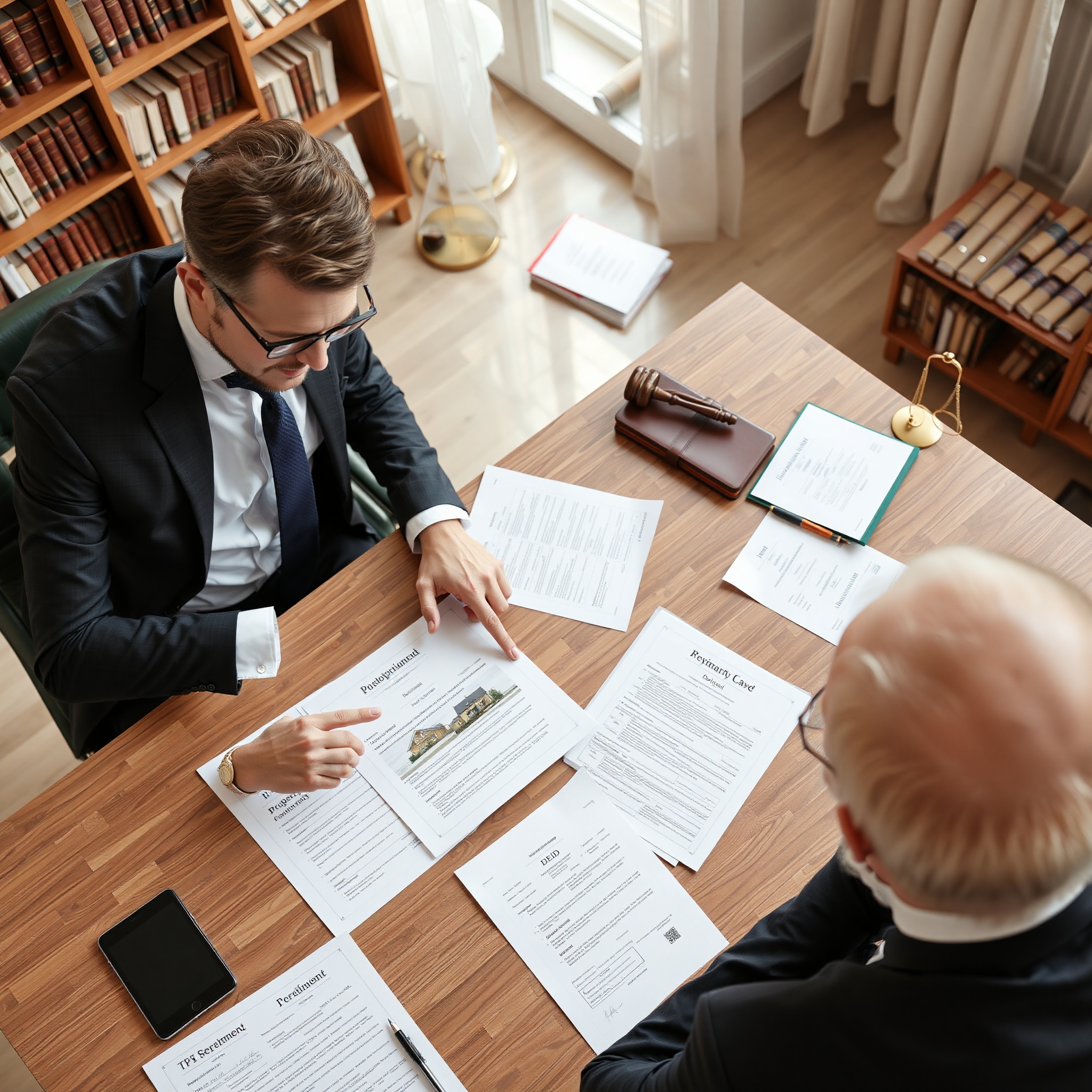 Professional consultation about property ownership and title documentation